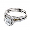 2.65 ct Ladies Round Cut Diamond Engagement Set In Two Tone