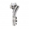 2.80 ct Ladies Round Cut Diamond Two Stone Engagement Ring