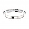 1.00 ct Ladies Princess And Baguette Cut Diamond Wedding Band