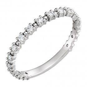 1.50 ct Ladies Round Cut Diamond  Beaded Wedding Band 