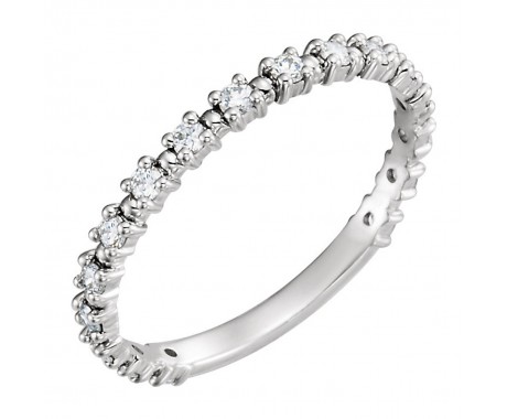 1.50 ct Ladies Round Cut Diamond  Beaded Wedding Band 