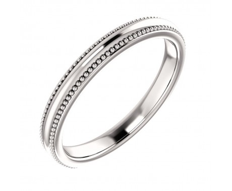 Ladies 14 Kt White Gold Universal Band