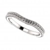 Ladies 14 Kt Oval Wedding Band