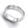0.20 ct Men's Round Cut Diamond Wedding Band Ring
