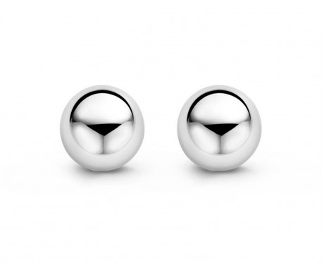 Ball Knot Sterling Silver Stud Earrings with Push back 7mm