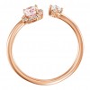 0.23 ct Ladies Diamond And Morganite Ring