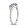 Amethyst Ring With Diamond Accents