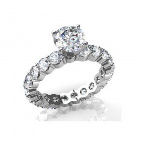 2.75 ct Round Cut Diamond Engagement Ring