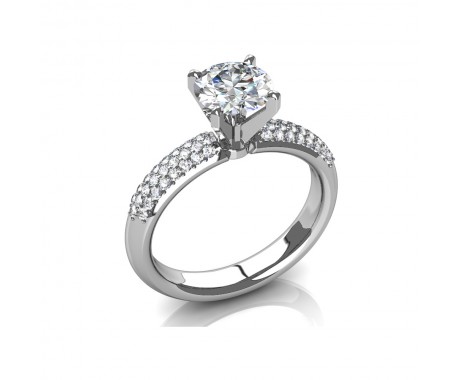 1.50 ct Round Cut Diamond Elegant Engagement Ring