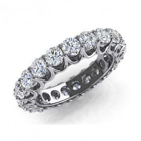 5.00 ct. Ladies Round Cut Diamond Wedding Band Ring