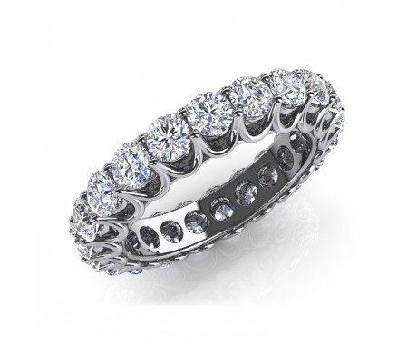 5.00 ct. Ladies Round Cut Diamond Wedding Band Ring