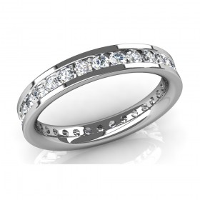 2.50 ct. Ladies Round Cut Diamond Eternity Wedding Band Ring