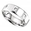 0.21 ct Men's Princess Cut Diamond Band