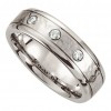 0.30 ct Men's Round Cut Diamond Satin Finish Band