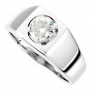 0.50 ct Men's Round Cut Diamond Solitaire Ring