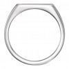0.15 ct Men's Round Cut Diamond Singed Ring