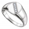 0.50 ct Men's Round Cut Diamond Oval Singned Ring