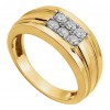 0.50 ct Men's Round Cut Diamond Two Tone Diamond Ring