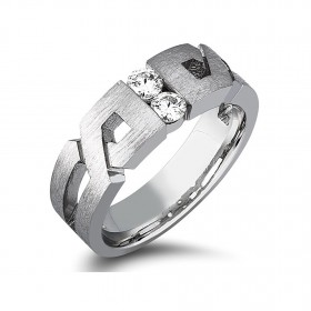 0.30 ct Men's Round Cut Diamond Wedding Band Ring