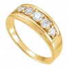 1.00 ct Men's Round Cut Diamond Ring