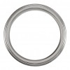 14 kt White Gold Men's Grooved and Domed Band