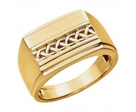 14 kt Yellow Gold Men's Signet Ring