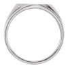 14 kt White Gold Men's Signet Ring