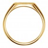 14 kt Yellow Gold Signet Ring With Diamond Accent
