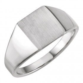 14 kt Men's Square Signet Ring Engravable