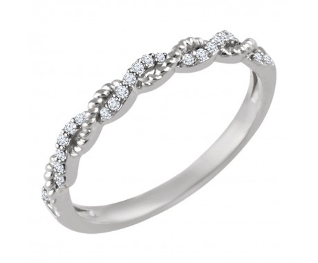 0.41 ct Ladies Round Cut Diamond Engagement Band