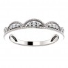 0.21 ct Ladies Round Cut  Stackable Diamond Wedding Band