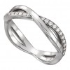 0.48 ct Ladies Round Cut Diamond Infinity-Style Wedding Band