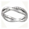 0.48 ct Ladies Round Cut Diamond Infinity-Style Wedding Band