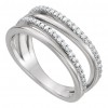 0.90 ct Ladies Round Cut Diamond Anniversary Ring