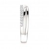 0.55 ct Ladies Round Cut Diamond Wedding Criss-Cross Band