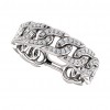 1.33 ct Ladies Round Cut  Diamond Link Wedding Band Ring