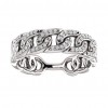 1.33 ct Ladies Round Cut  Diamond Link Wedding Band Ring