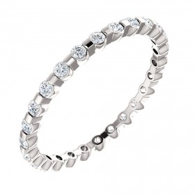 1.98 ct Ladies Round Cut Diamond Eternity Band 