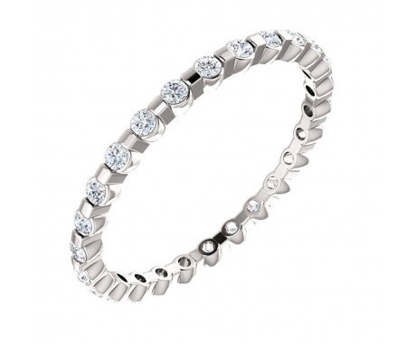 1.98 ct Ladies Round Cut Diamond Eternity Band 