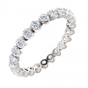 3.00 ct Ladies Round Cut Diamond Eternity Wedding Band 