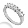 1.05 ct. Ladies Emerald Cut Diamond Wedding Band in Shared Prong Mounting