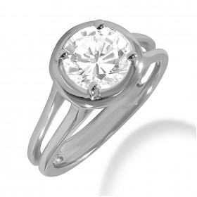 3.00 ct. Ladies Round Cut Diamond Engagement Solitaire Ring