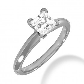 2.00 ct. Ladies Princess Cut Diamond  Engagement Solitaire Ring