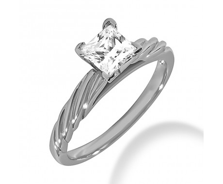 1.50 ct. Princess Cut Diamond Engagement Solitaire Ring