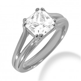 2.00 ct. Princess Cut Diamond Engagement Solitaire Ring