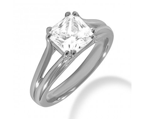 2.00 ct. Princess Cut Diamond Engagement Solitaire Ring