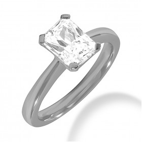 1.00 ct. Emerald Cut Diamond Engagement Solitaire Ring