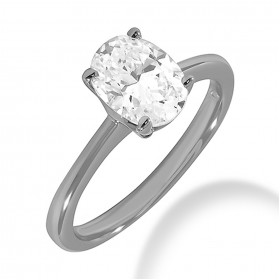 2.00 ct. Oval Cut Diamond Engagement Solitaire Ring