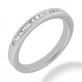 0.75 ct. Round Cut Diamond Wedding Band in Channel Mounting