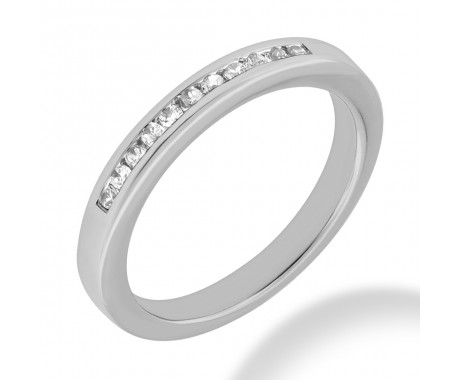 0.75 ct. Round Cut Diamond Wedding Band in Channel Mounting